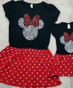 Disney Child Shirt - Minnie Mouse Polka Dot Tee for Girls