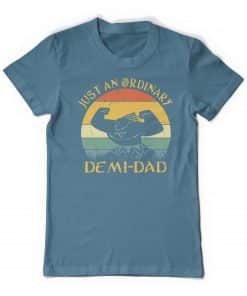 Maui Demigod Dad Tee Shirt Indigo