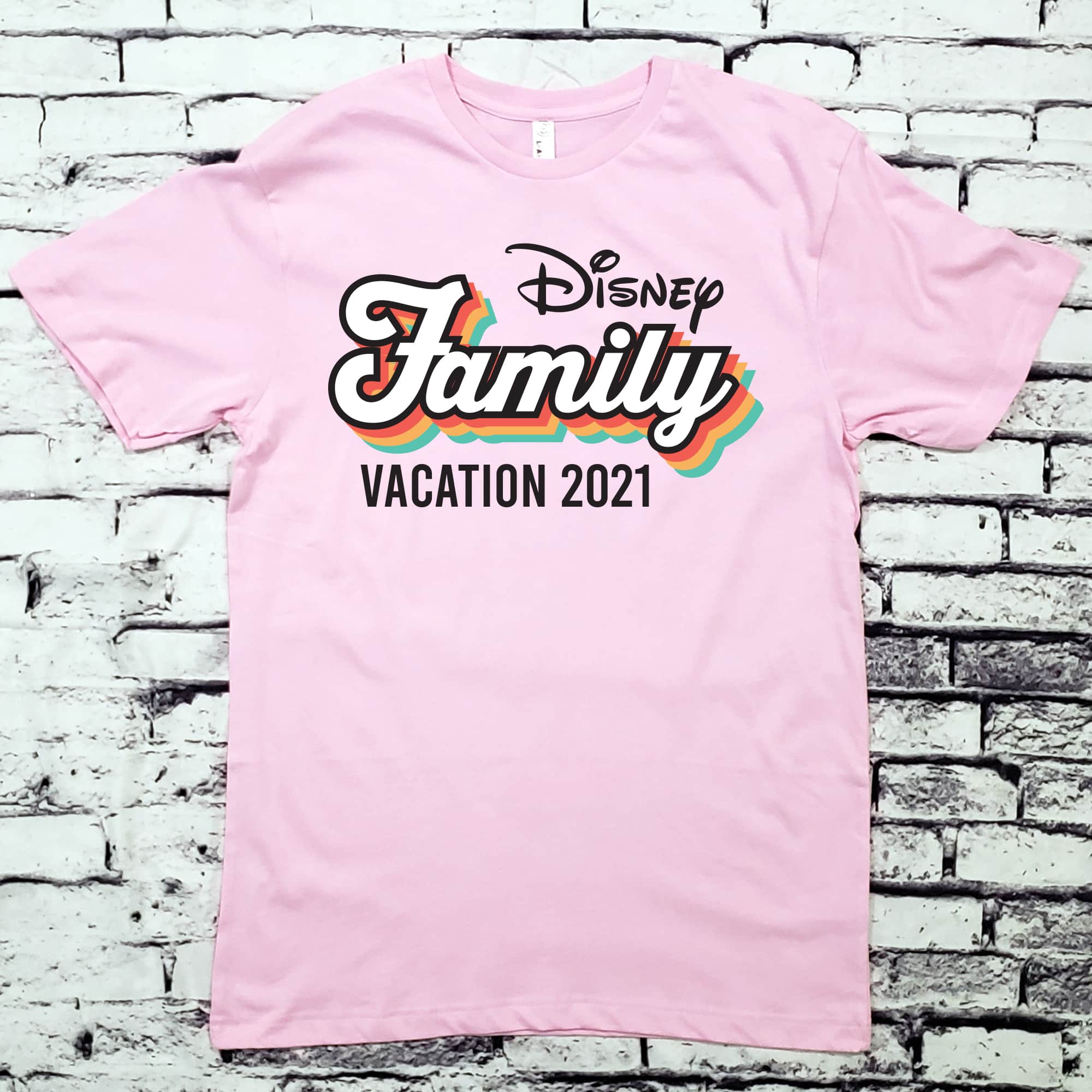 Retro Disney Family Vacation Personalized Tee Shirts