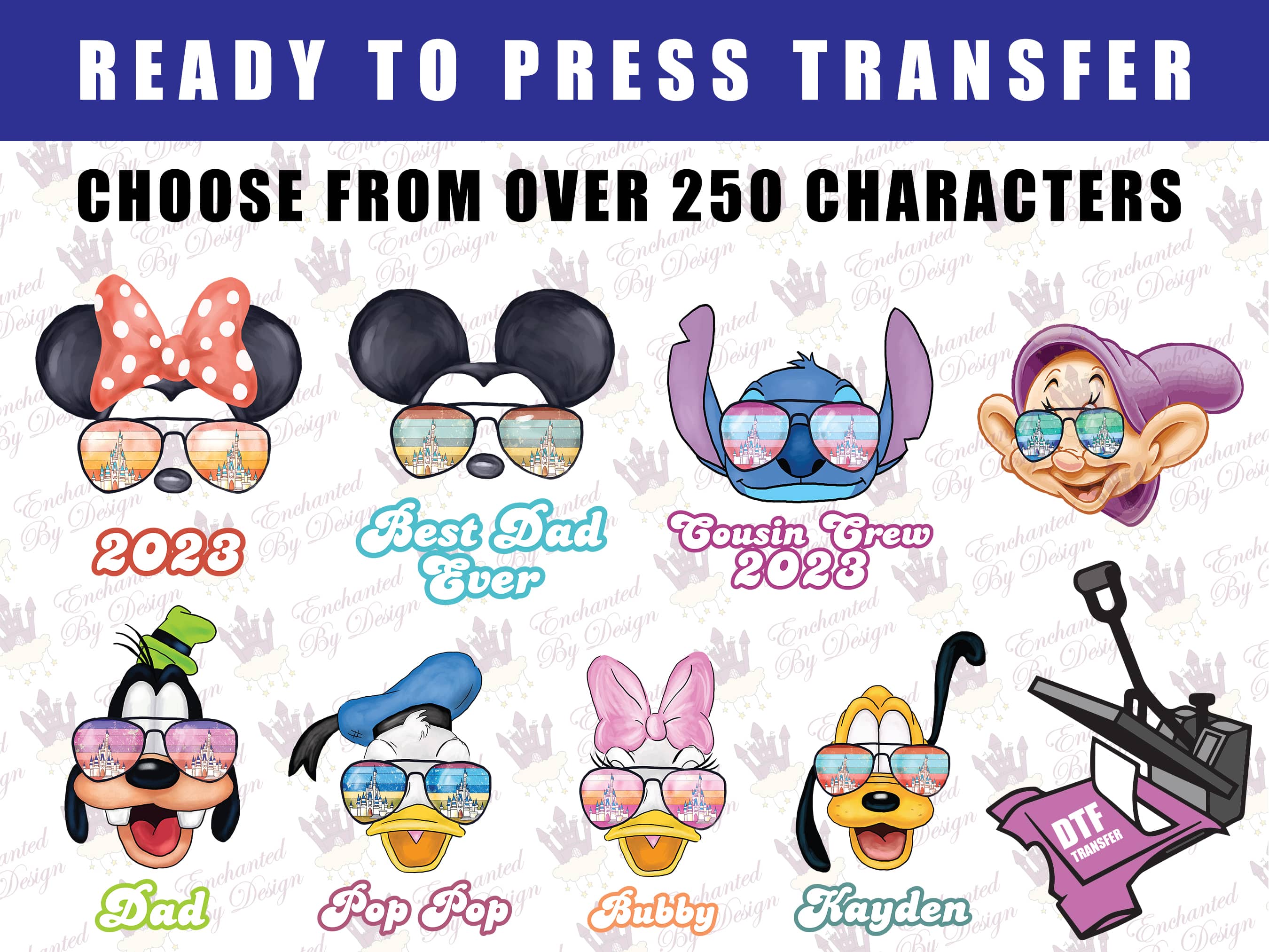 Fast Shipping, Disney Iron on Transfer for Shirts, Disney Decals