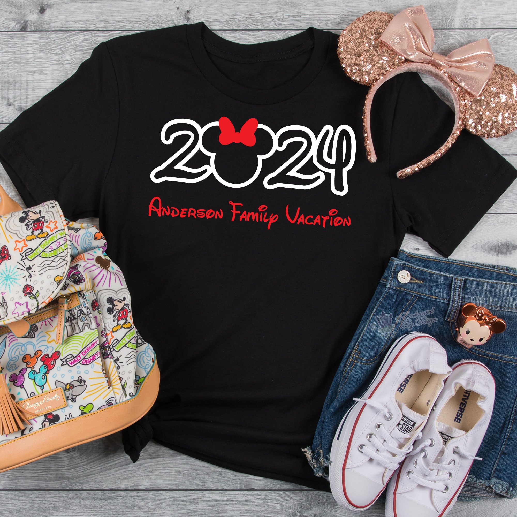 Matching 2024 Custom Disney Family Vacation Personalized Shirts